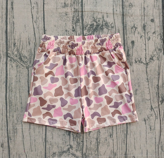 SS0757 pink girl camo  shorts 202511 preorder