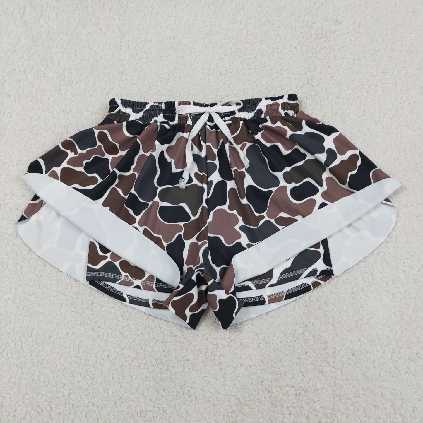 SS0768 adult yoga CAMO shorts women 202603 RTS  sibling