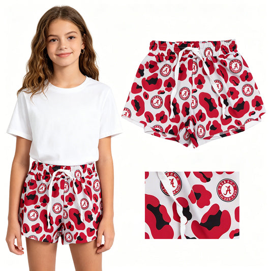 SS0817  leopard A TEAM yoga girl  camo  shorts 202605 RTS