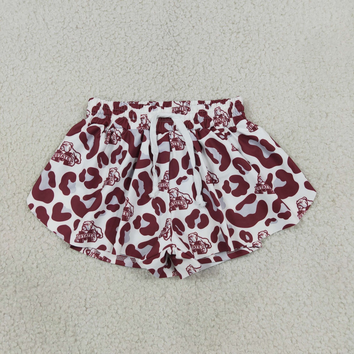 SS0820 state team bear yoga girl  camo  shorts 202608 RTS