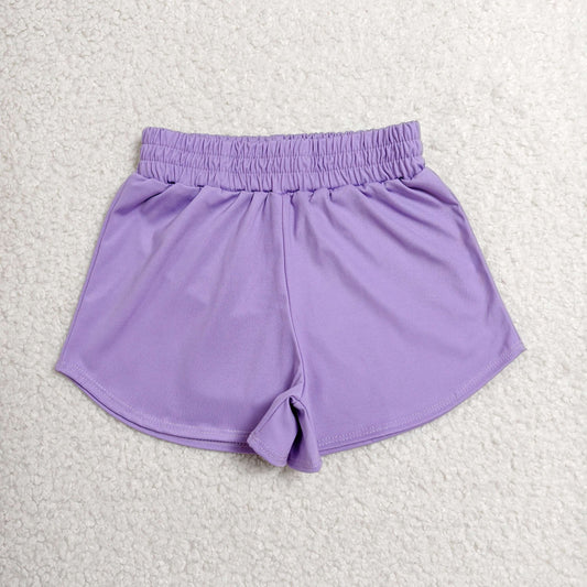SS0905 purple solid girl yoga shorts 202607 RTS