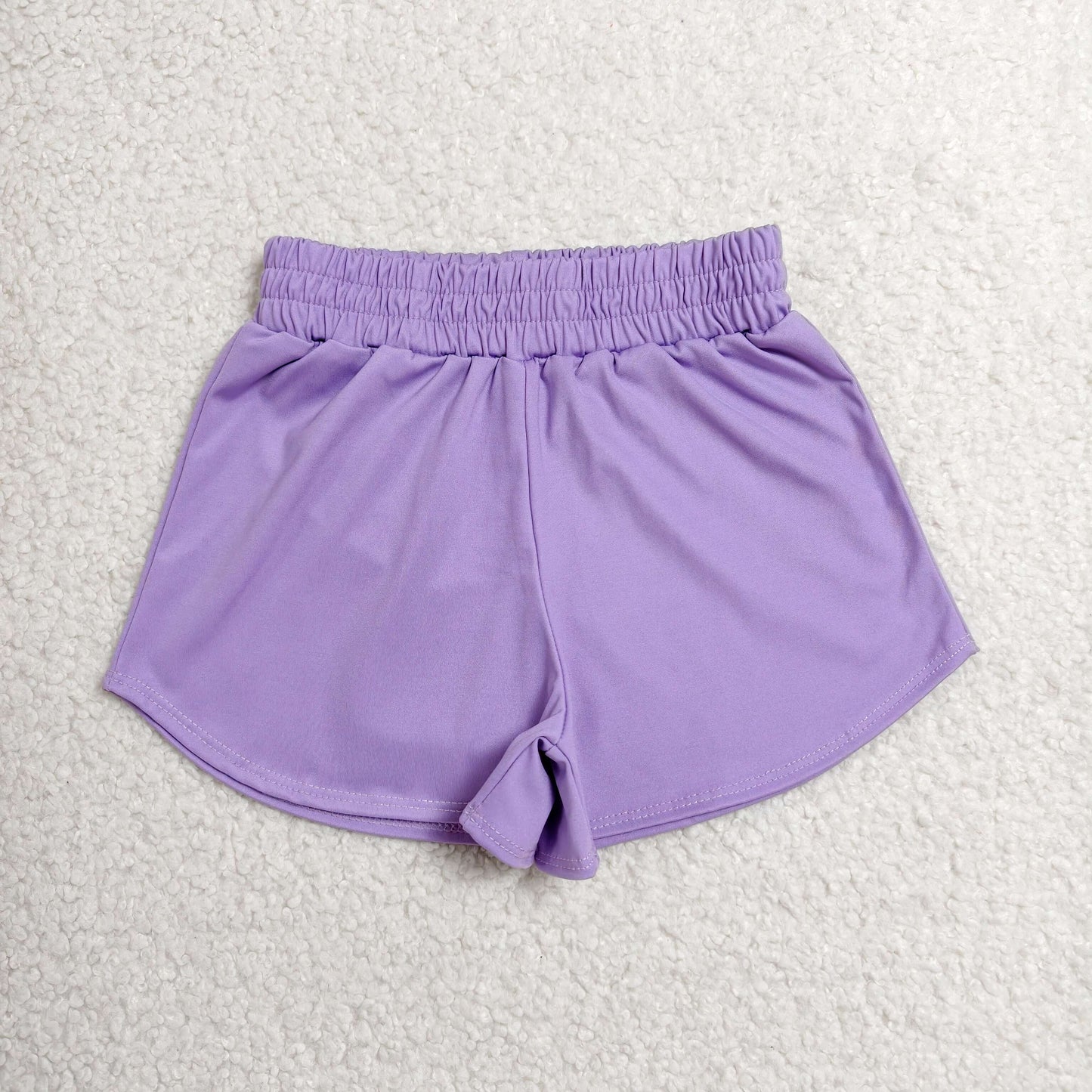 SS0905 purple solid girl yoga shorts 202607 RTS