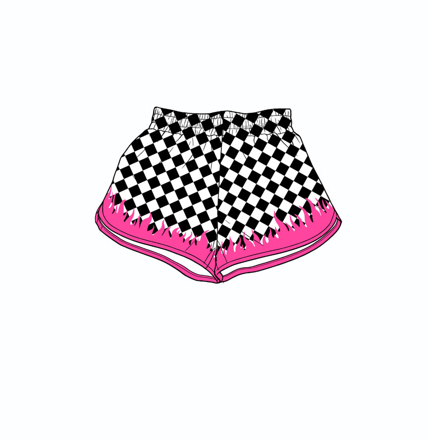 SS0942  yoga checkboard girl shorts 202619 preorder