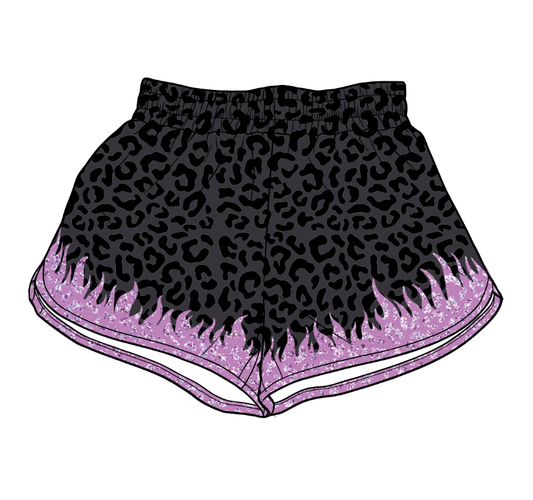 SS0947 yoga black leopord adult shorts women 202619 preorder  sibling