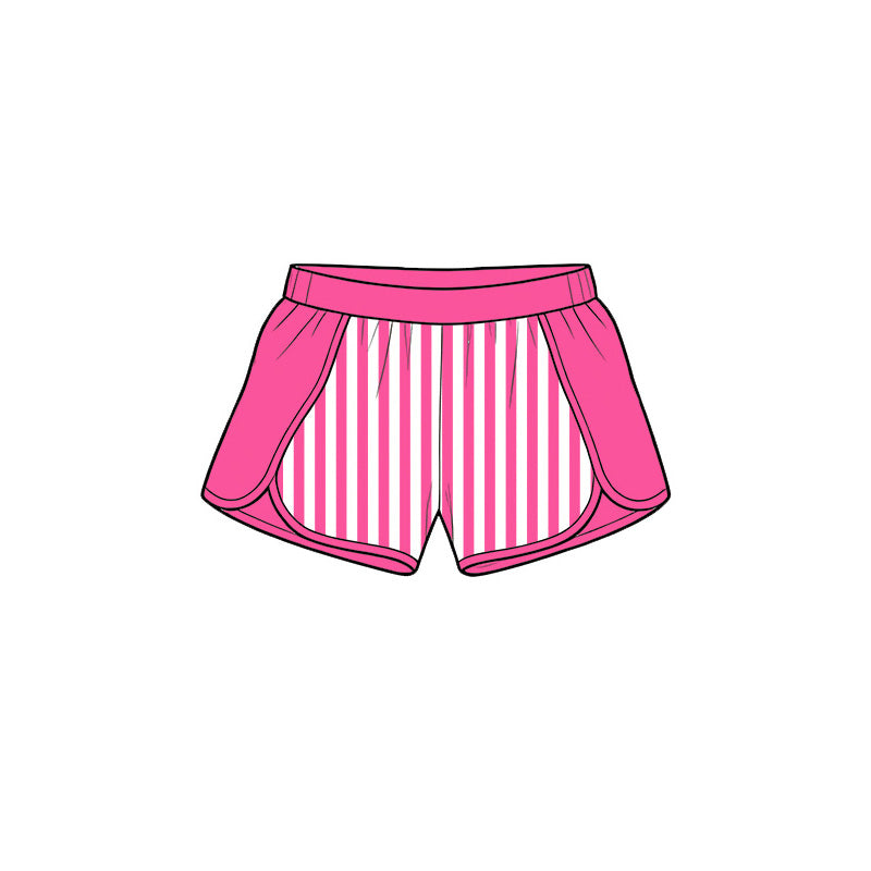 SS0949 yoga pink stripe girl shorts 202619 preorder