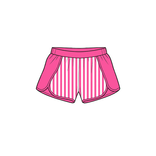 SS0949 yoga pink stripe girl shorts 202619 preorder