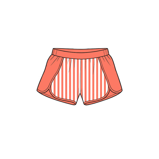SS0951 yoga orange stripe girl shorts 202619 preorder