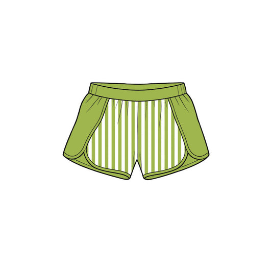 SS0952 yoga green stripe girl shorts 202619 preorder