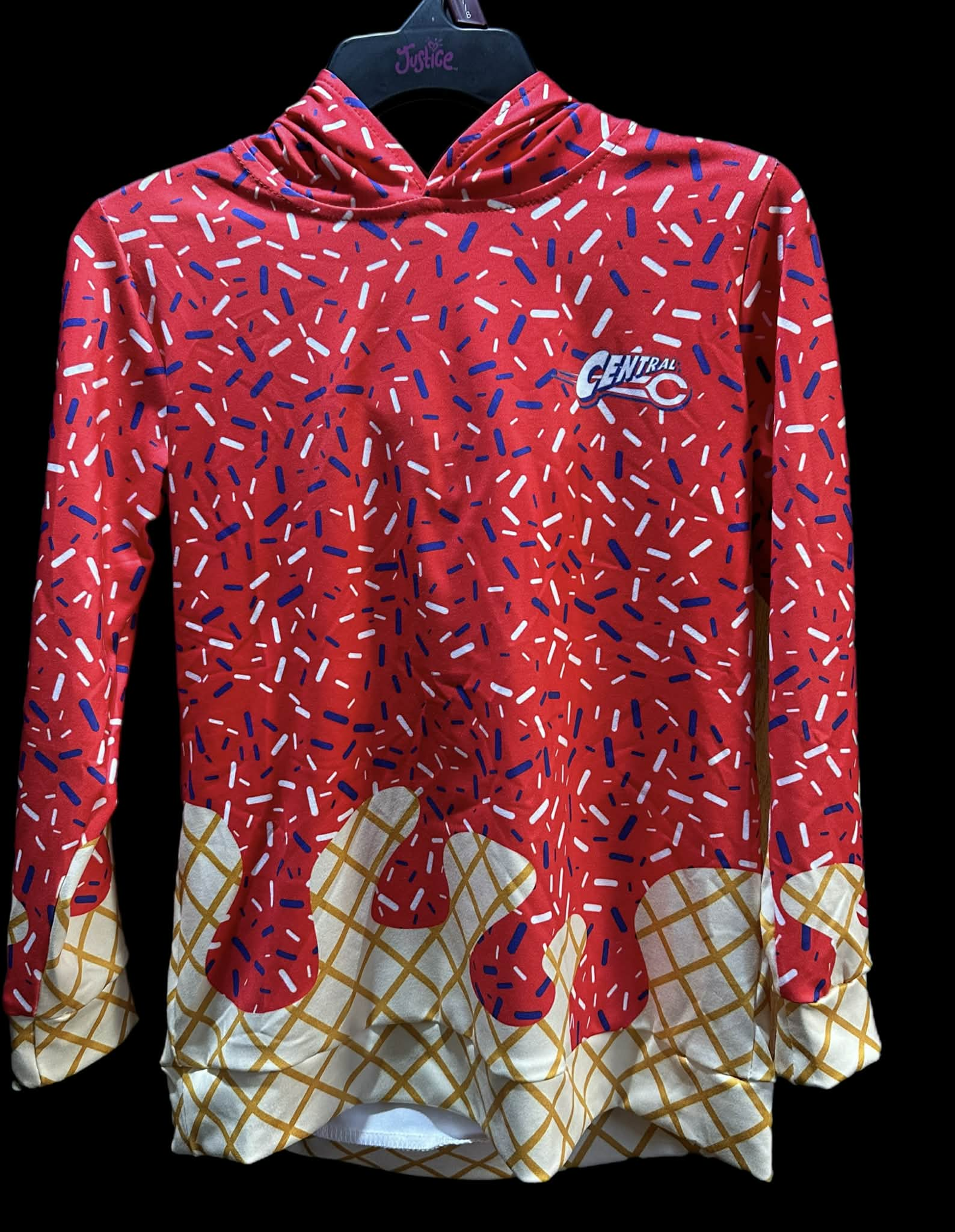 central C  MOQ:5  KIDS CUSTOM  hoodie  splatter ice cream drip BOY clothes