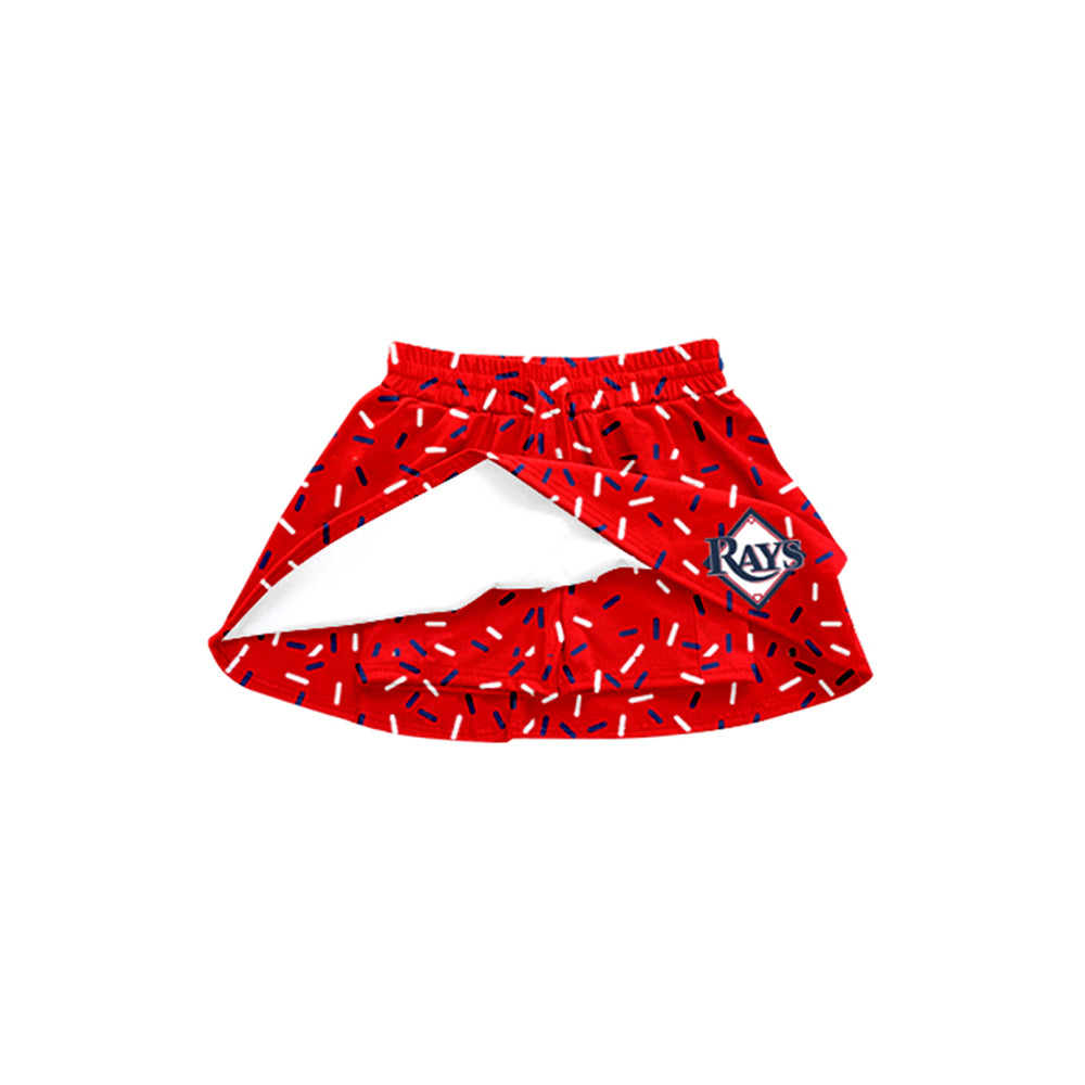 RAYS  MOQ3  CUSTOM  KIDS splatter ice cream drip Girl skirt shorts 202504