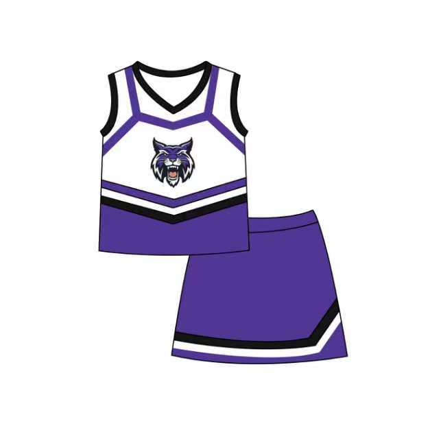 Hallsville basketball  boy CUSTOM silk milk  MOQ5  kids outfit Skirt