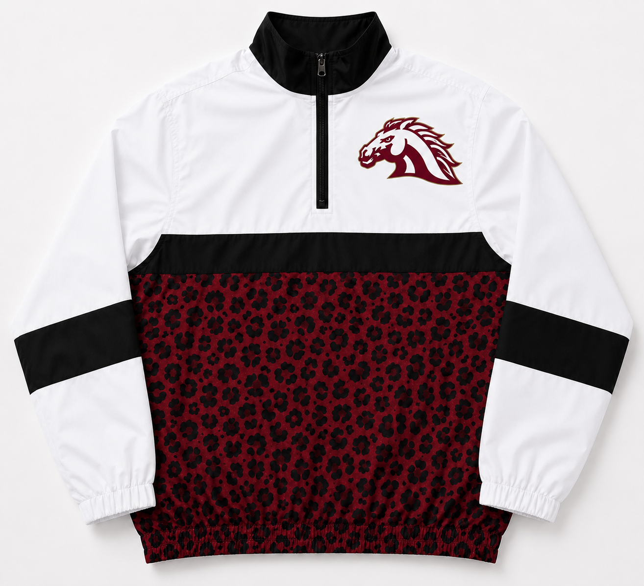 CUSTOM MOQ5 Maroon leopard horse yoga western Jacket  children  boy coat