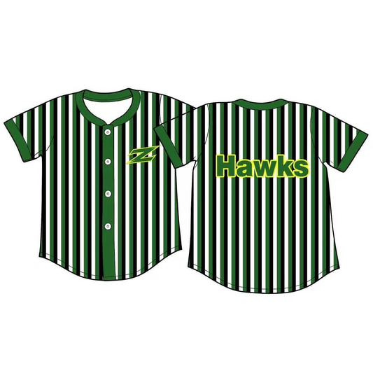 stripe Hawks CUSTOM football team boy clothes pullover  MOQ:5