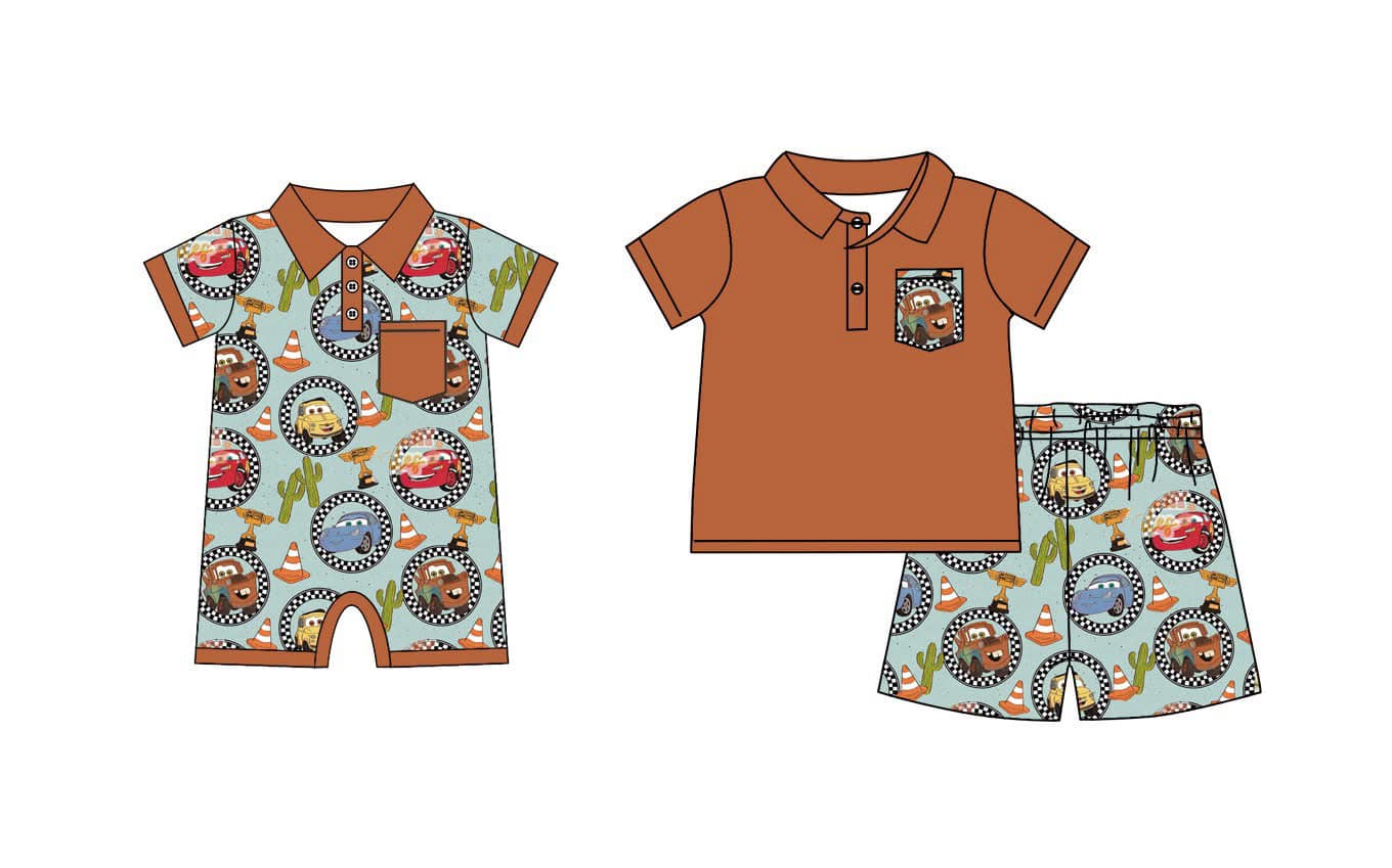 BSSO1210 cartoon car  shorts  boy summer outfit 202412 preorder