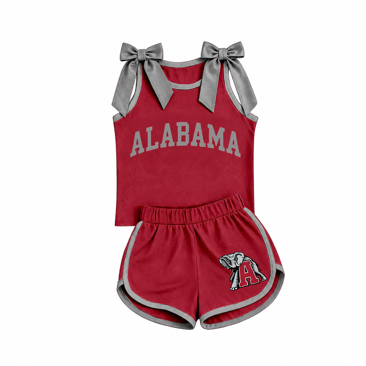 NO MOQ alabama cotton vinyl  sports  girl outfit shorts  202607 preorder