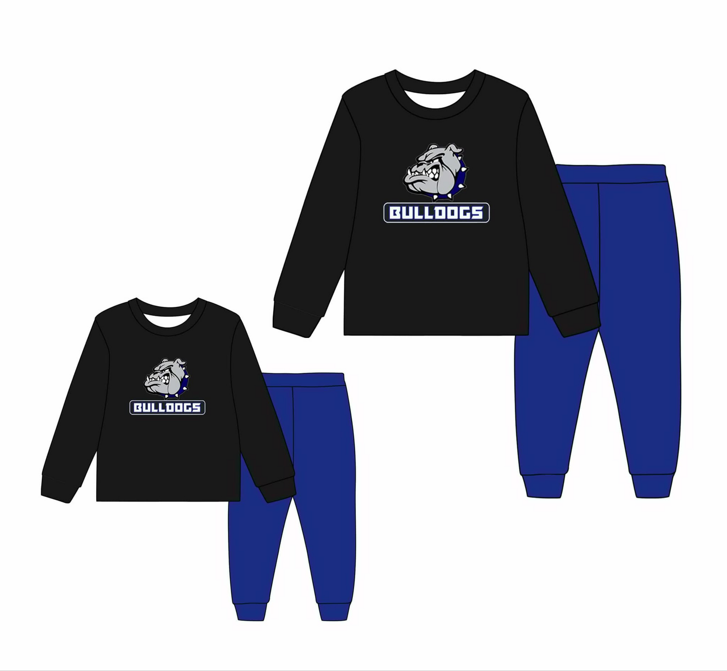 Bulldogs CUSTOM MOQ3  boy OUTFIT