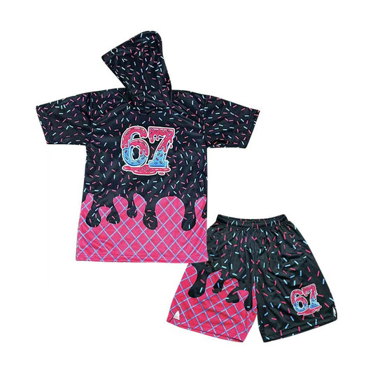 MOQ5  Custom  T with black and red cow Steers boy outfit