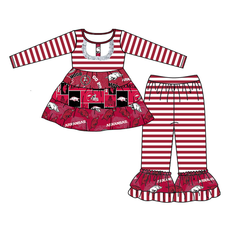 Arkansas razorback  CUSTOM MOQ3  girl  OUTFIT