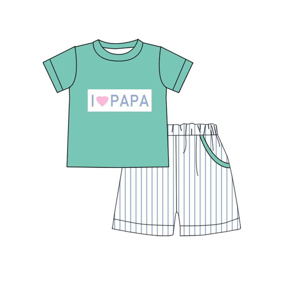 BSSO0768 preorder love papa daddy  boy shorts outfit 202401