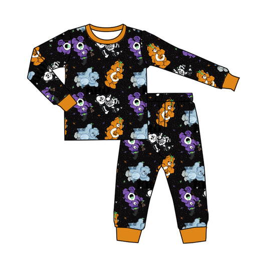 CUSTOM moq5 bear halloween  boy  pajamas set 202508 sibling