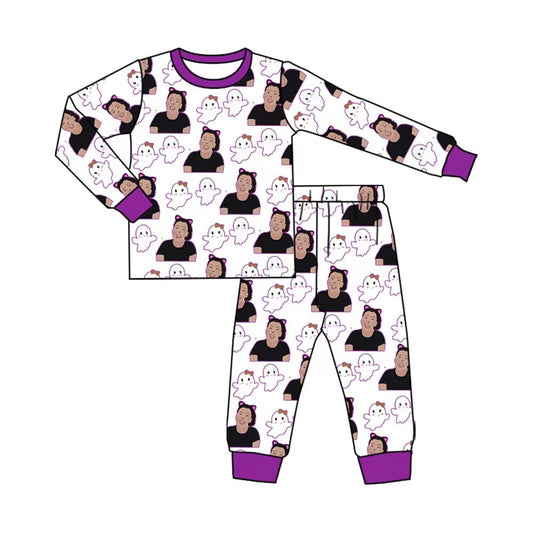 CUSTOM moq5 ms rachel halloween girls pajamas set 202508 sibling
