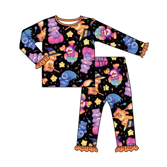 CUSTOM moq5 bear halloween girl  pajamas set 202508 sibling