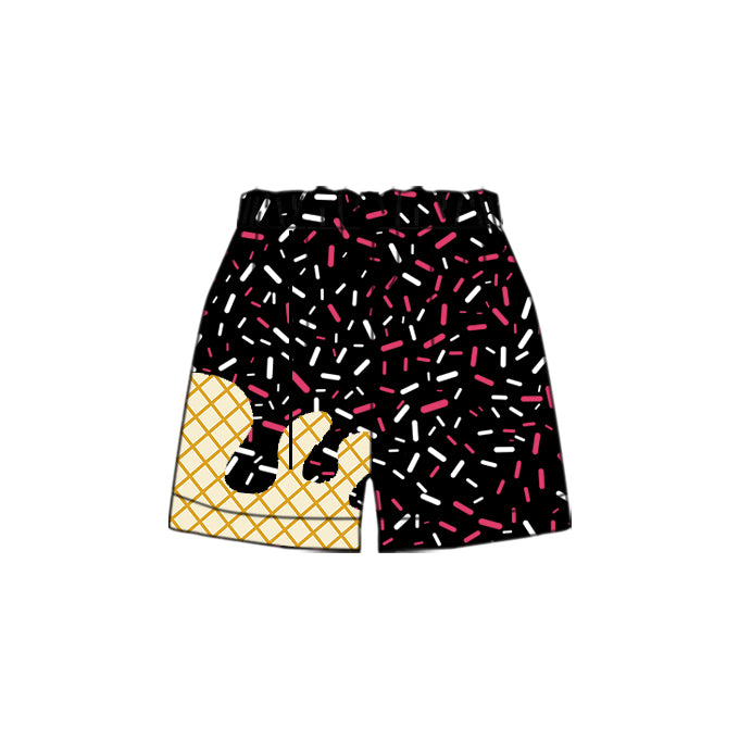 black yellow MOQ3 logo CUSTOM  KIDS shorts 202503
