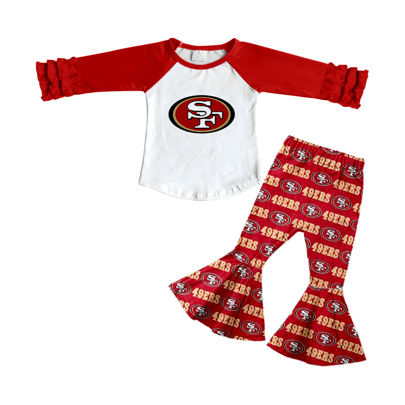 SF 49ers CUSTOM  football team  MOQ3  kids outfit（