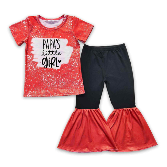 custom MOQ3  Papa’s Little Girl bell bottom girl outfit RTS 202507