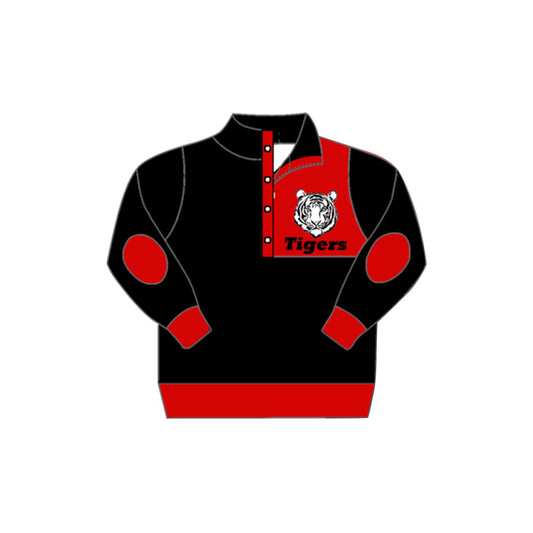 Tigers CUSTOM football team boy clothes pullover  MOQ:3