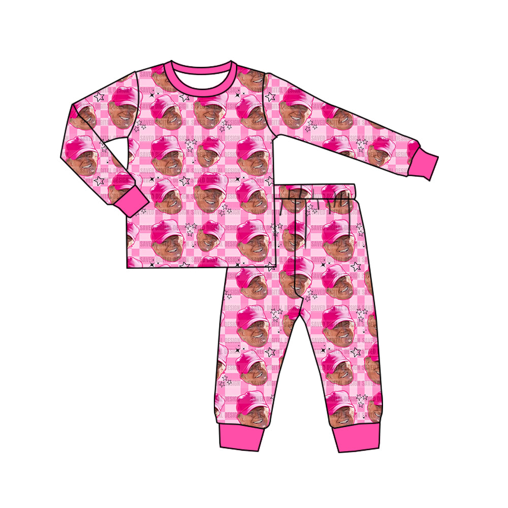 Trump custom MOQ3 kids pajamas outfit