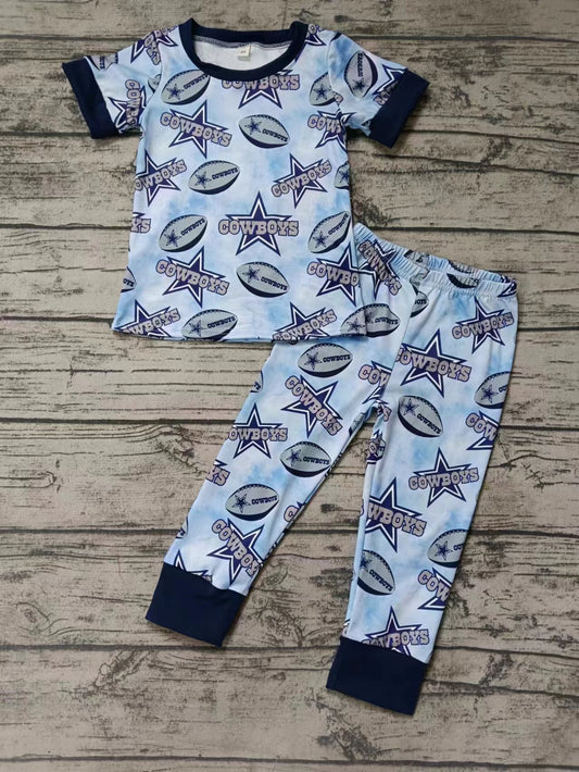 cowboys star custom MOQ3 boy pajamas outfit