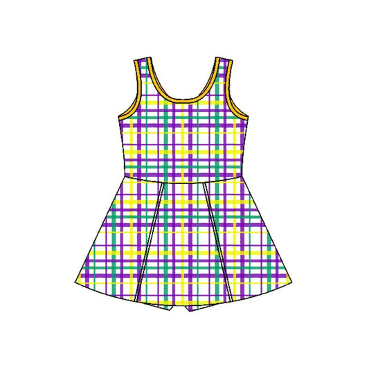 CUSTOM MOQ8  YOGA Mardi Gras girl  dress 202509