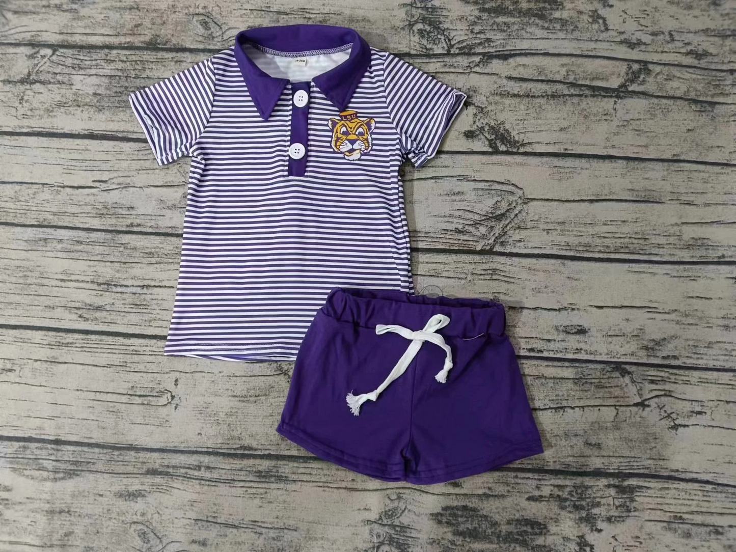 LSU custom MOQ3 kids Tiger team outfit (no moq before 10th May