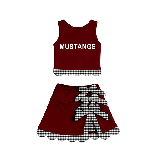 CUSTOM moq8 MUSTANGS bow yoga GIRL summer outfit 202604