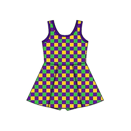 CUSTOM MOQ8  YOGA Mardi Gras girl  dress 202509