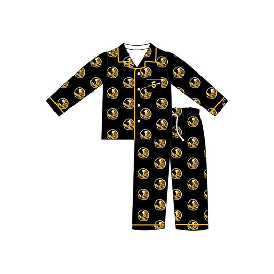 MOQ5  CUSTOM SEMINOLE HEADALL OVER silk milk pajamas boy outfit