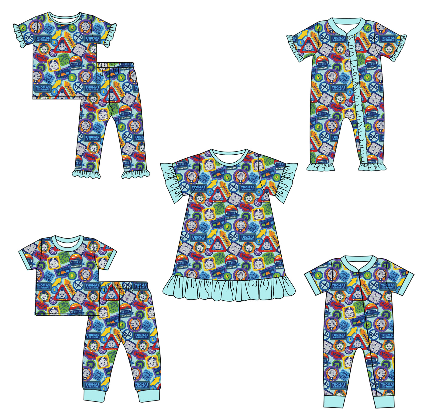 custom MOQ3 kids outfit