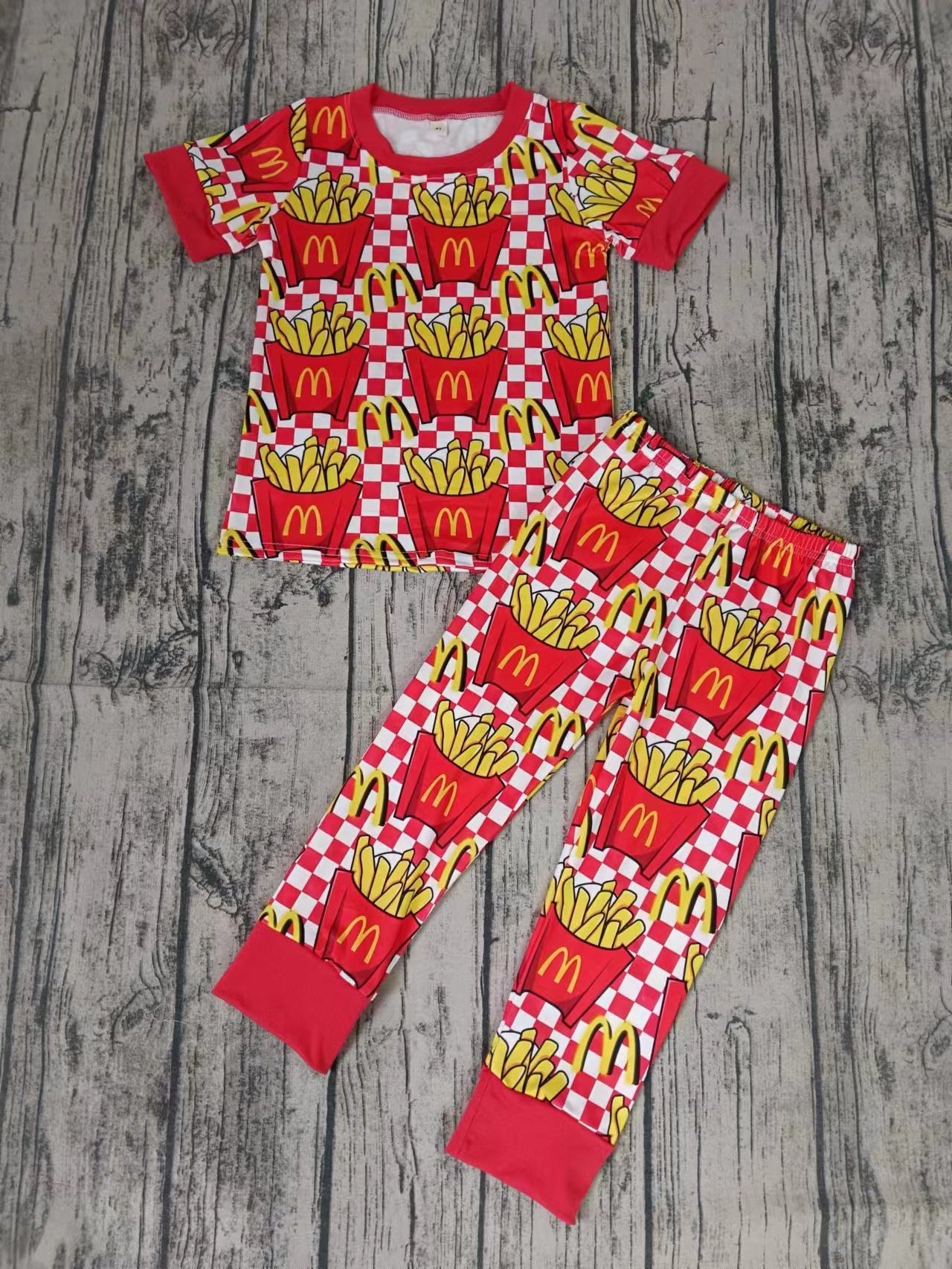 M fire custom MOQ3 boy pajamas outfit