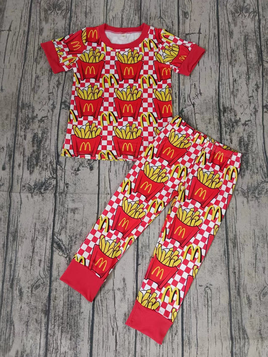 M fire custom MOQ3 boy pajamas outfit