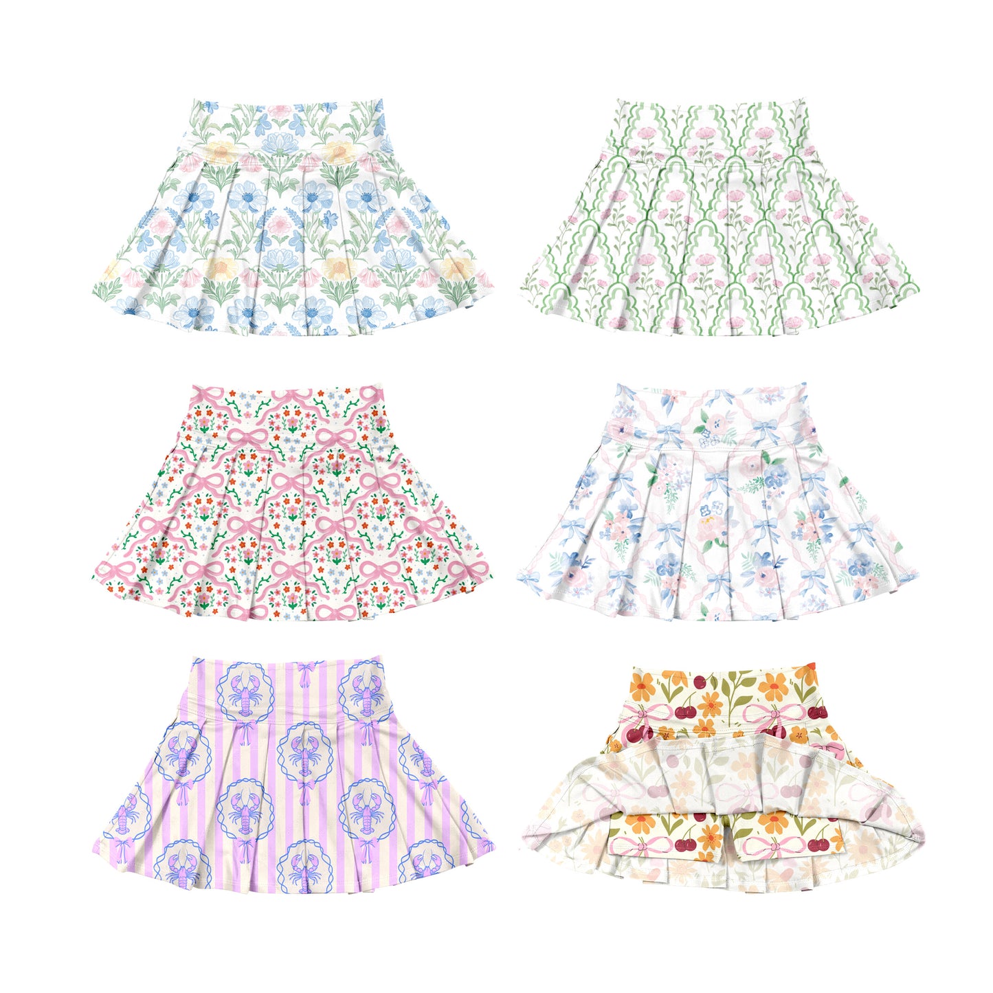GLK0111   yoga flowers girl kids shorts skirt 202506 preorder