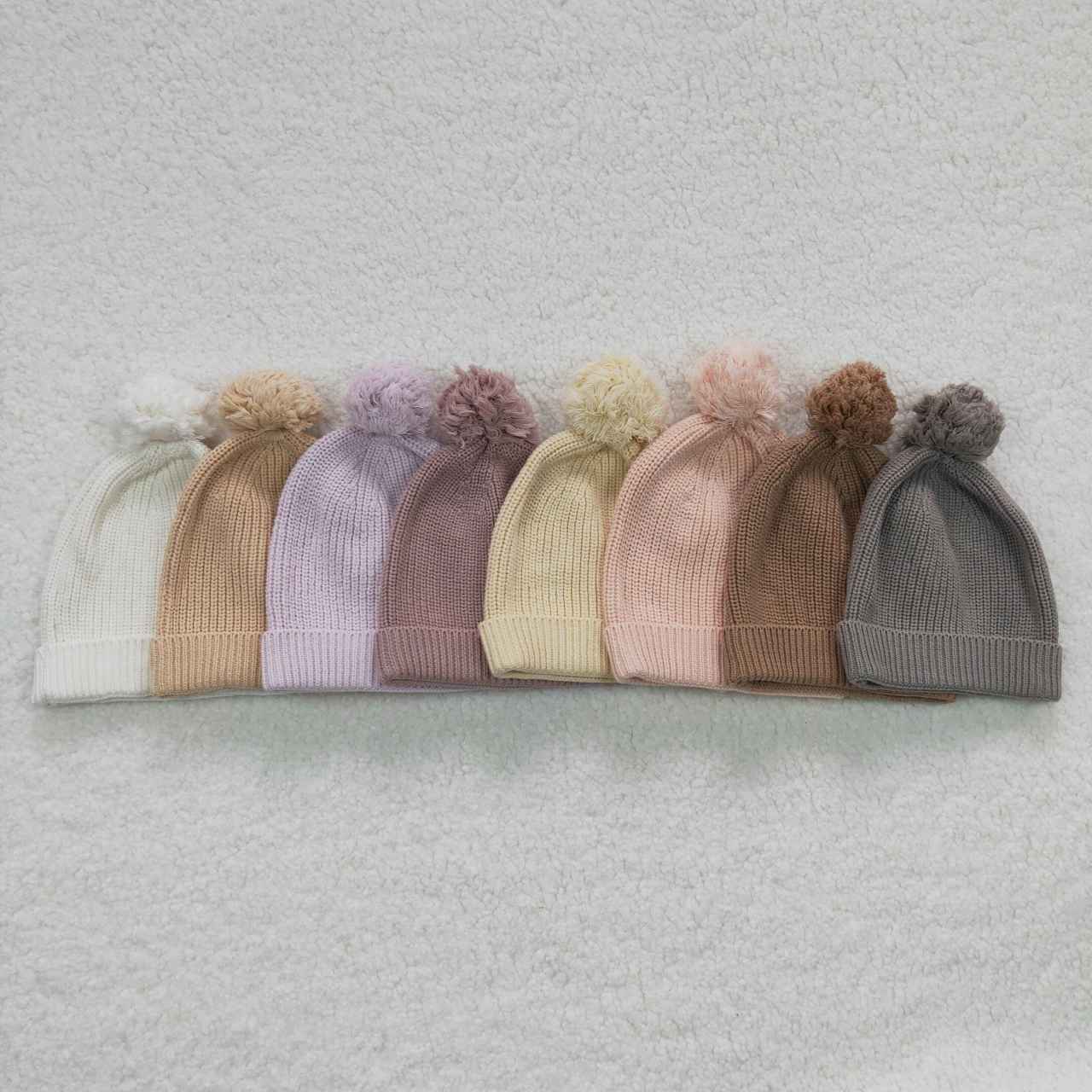 HA0004 kids girl winter light light tan beanie 20230814 RTS