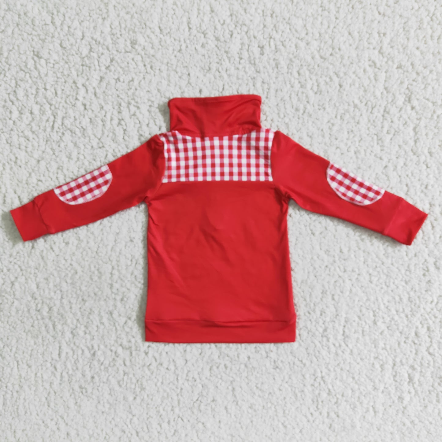 6 A11-5 Lapel zipper style boy pullover red mouse spring autumn coat RTS 1202