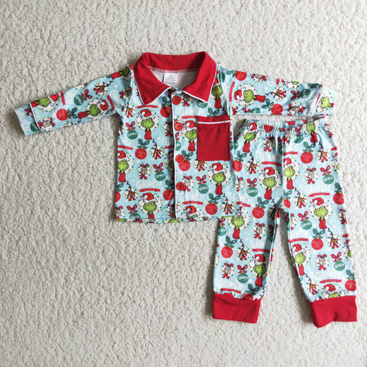 Green G animal pajamas kids clothing