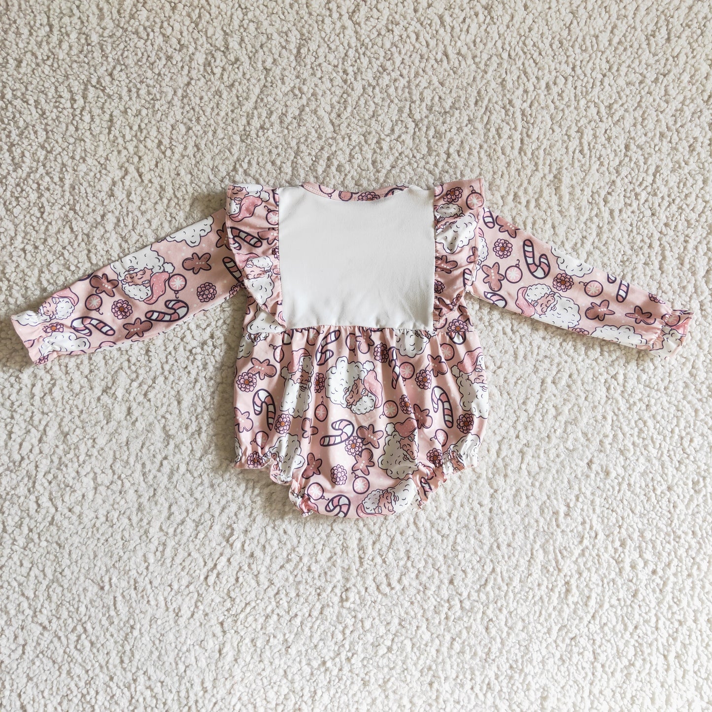 LR0206 RTS christmas holly Long sleeve girl bubble romper 20230628