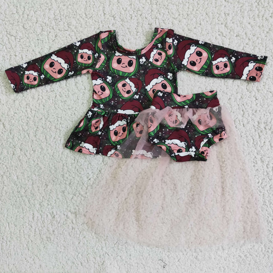 Promotion 6 A8-4 tulle Cartoon red long sleeve outfit 202408 rts