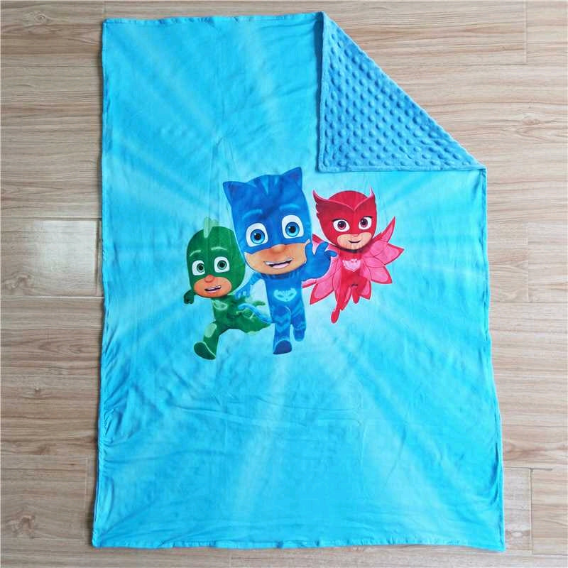 Cartoon character blue blanket