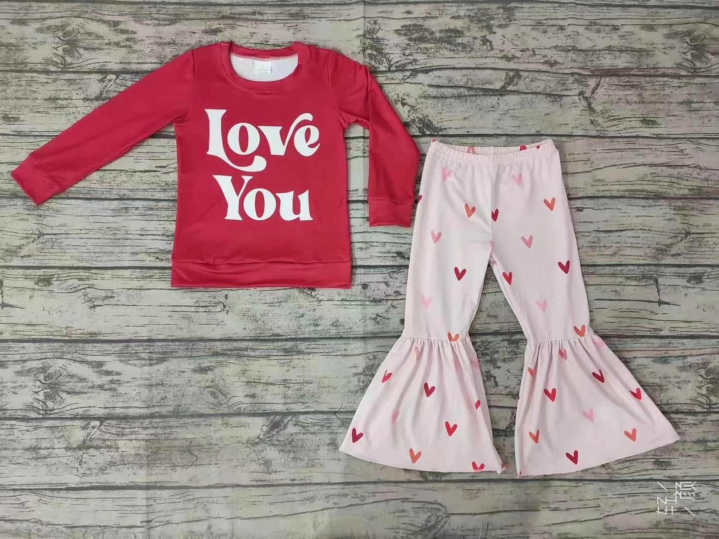 GSPO0 preorder Valentine love you long sleeve girl outfit 1220 RTS