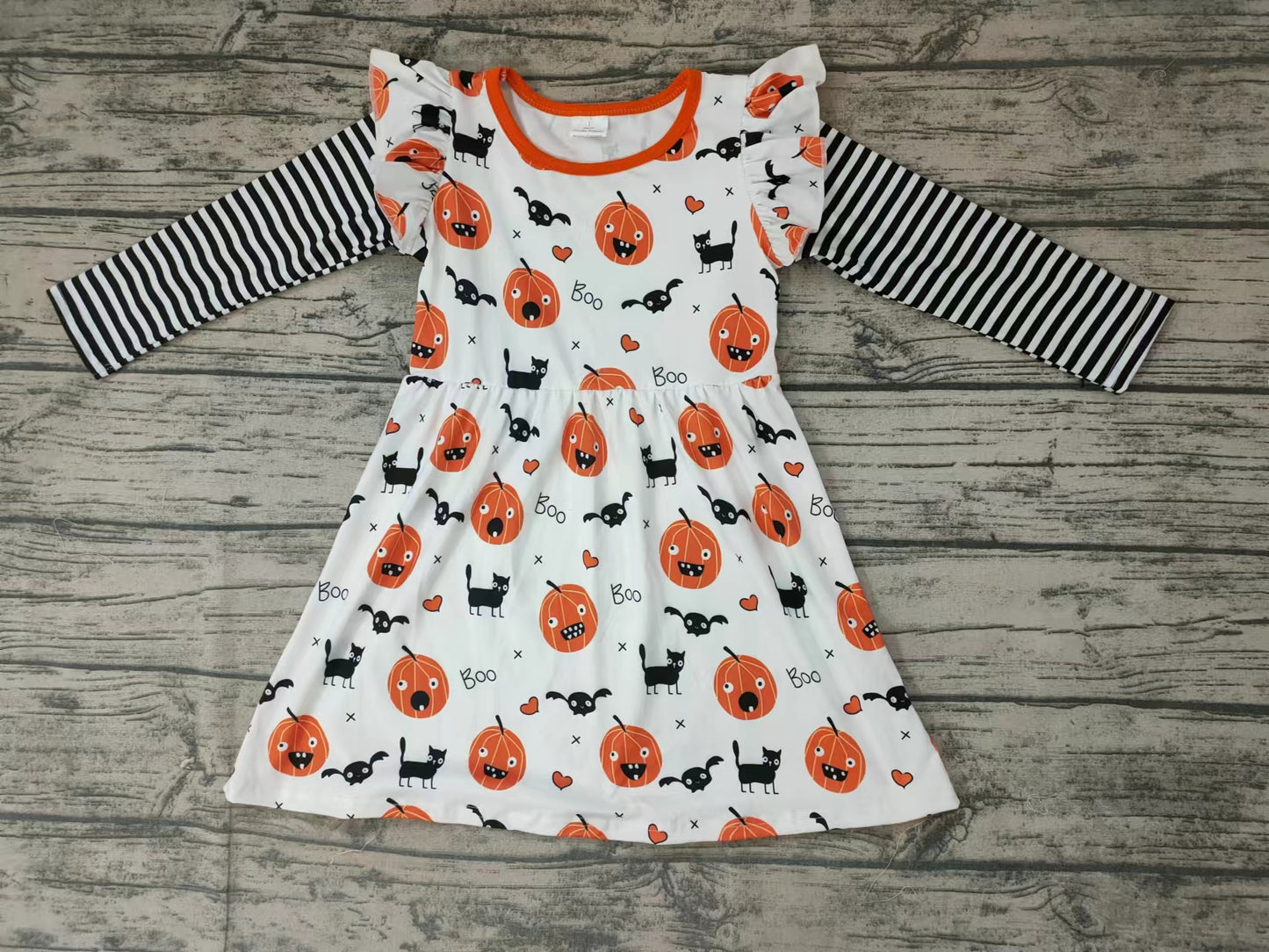 preorder pumpkin bat long sleevegirl dress 0826