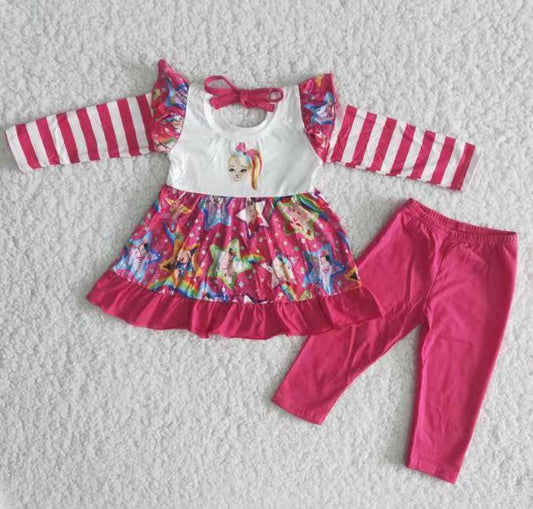 Promotion cartoon valentine's day kids clothes outfits10